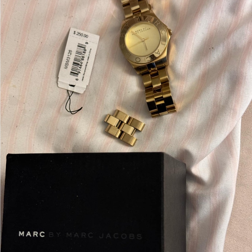 Marc by Marc Jacobs Gold Tone Watch